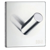 BESLAGSBODEN Design Single Hook in Polished Stainless Steel Self-adhesive BK1092