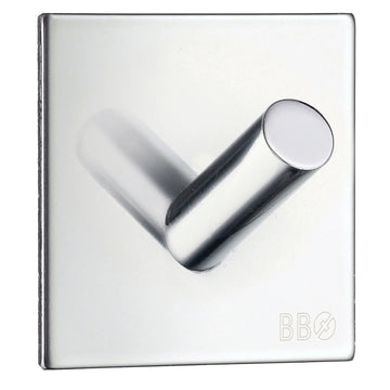 BESLAGSBODEN Design Single Hook in Polished Stainless Steel Self-adhesive BK1092