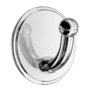 BESLAGSBODEN Design Single Hook in Polished Chrome Self-adhesive BK1120