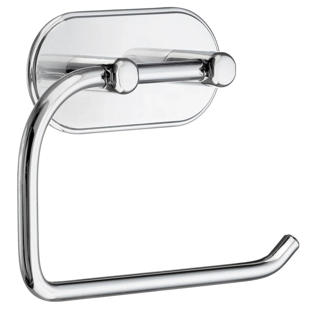 BESLAGSBODEN Design Toilet Roll Holder in Polished Chrome Self-adhesive BK1127