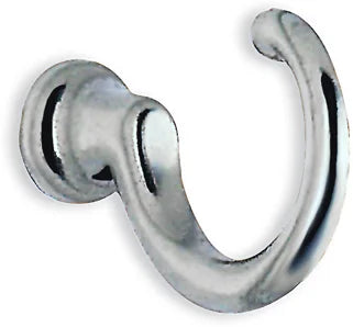 BESLAGSBODEN Single Hook in Chrome, Pair, Height 35 mm BK232