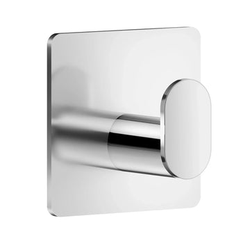CUBE Single hook. Polished Stainless Steel. Self adhesive. BK455