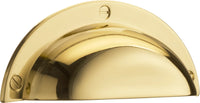 Beslagsboden Cup pull - polished brass BV633