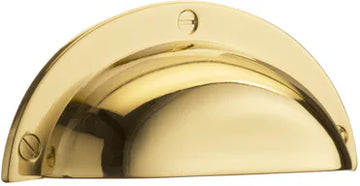 Beslagsboden Cup pull - polished brass BV633