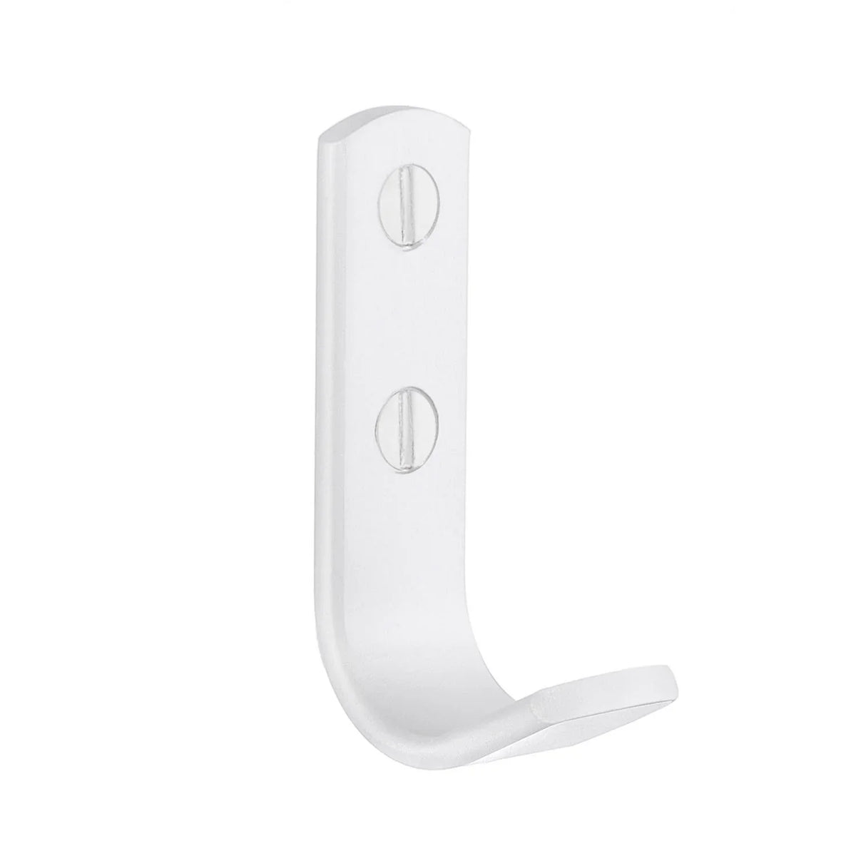BESLAGSBODEN Single Hook, White aluminium, Height 63 mm BX1043