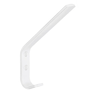 BESLAGSBODEN Hat Hook, White Aluminium, Height 140 mm BX1044