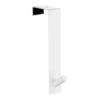 BESLAGSBODEN Door Hook in White Stainless Steel BX1121
