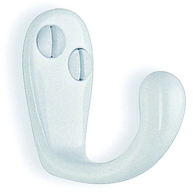 BESLAGSBODEN Single Hook in White Lacquer, Height 38 mm BX245