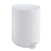 Pedal bin, square, white BX564
