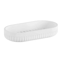 Soap Dish. Freestanding. White Polyresin. 178 x 95 mm. BX565