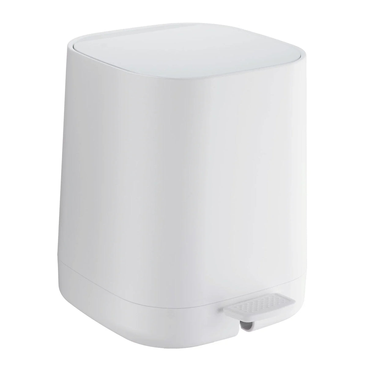 Pedal bin, square, white BX575