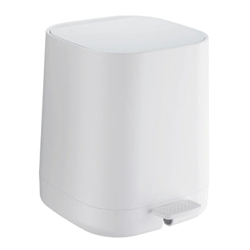 Pedal bin, square, white BX575