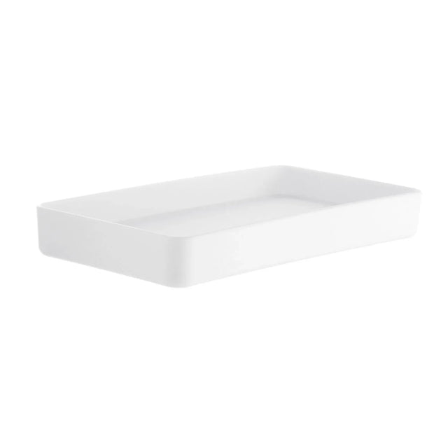 Soap Dish/Tray. Freestanding. White. 180 x 95 mm. BX580