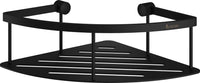 SIDELINE Corner Shower Basket, Black, 200 x 200 mm, Height 70 mm DB3031