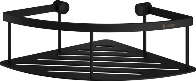 SIDELINE Corner Shower Basket, Black, 200 x 200 mm, Height 70 mm DB3031