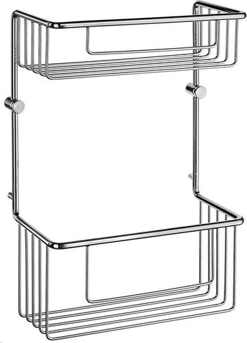 SIDELINE Basic Soap Basket, Double in Polished Chrome DK1031