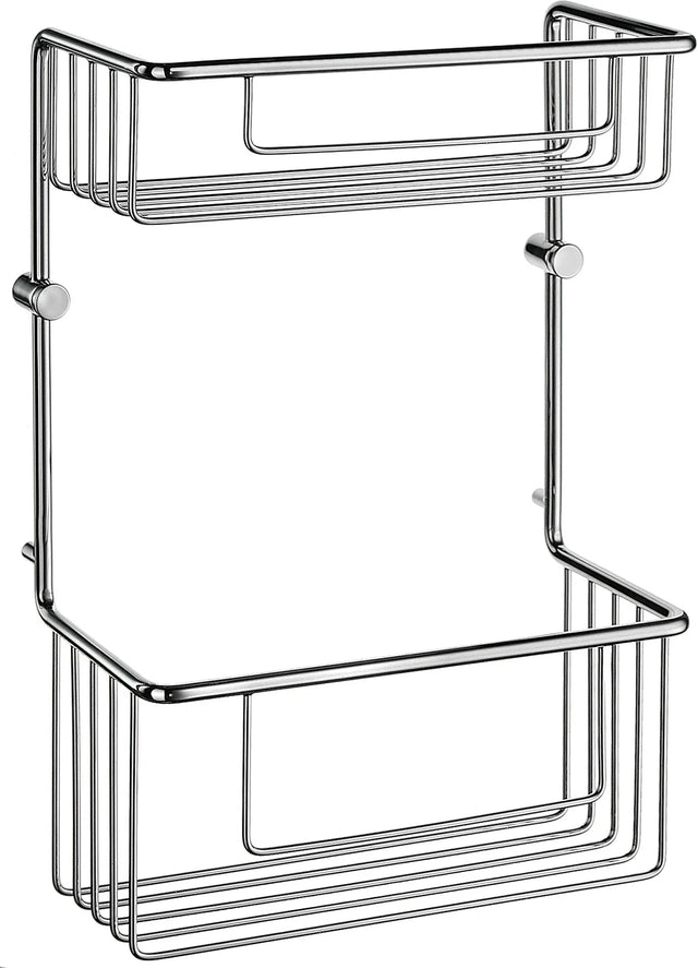 SIDELINE Basic Soap Basket, Double in Polished Chrome DK1031