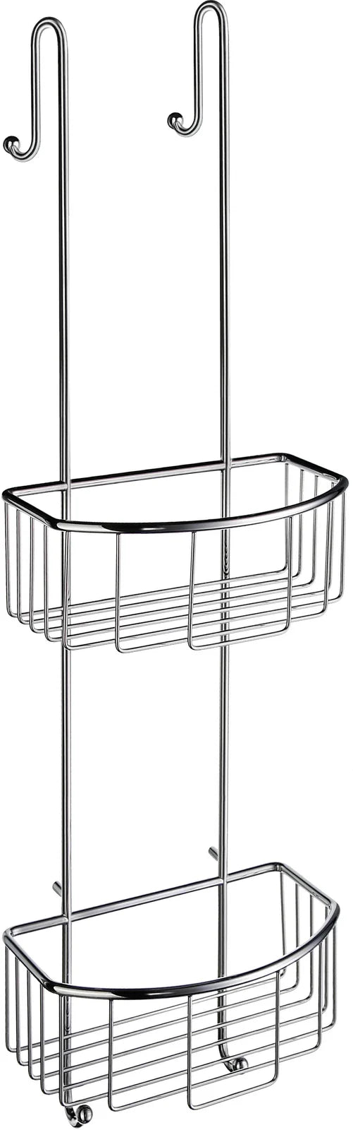 SIDELINE Basic Shower Basket, Double in Polished Chrome DK1041