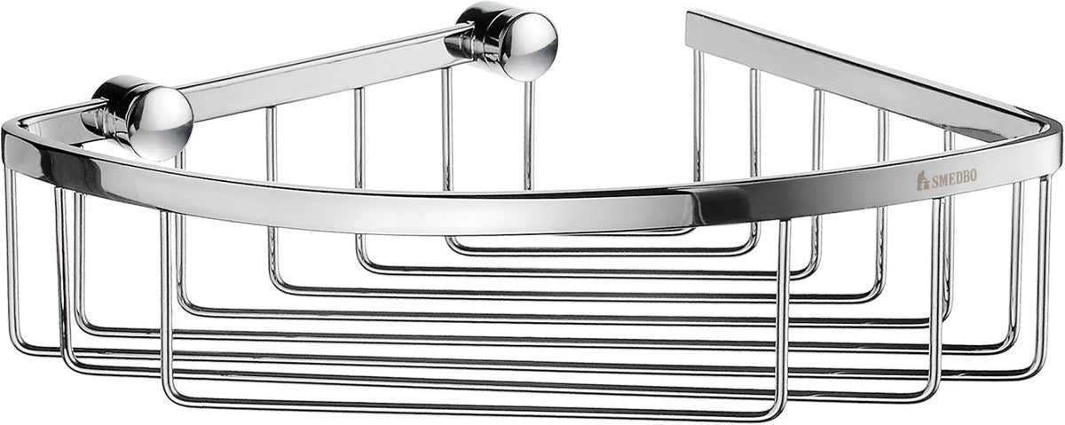 SIDELINE Design Corner Shower Basket in Polished Chrome DK2021