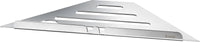 SIDELINE Grout Line Corner Shelf in Polished Stainless Steel DK3060