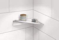 SIDELINE Corner Shower Shelf. Self-adhesive. Chromed. 210 x 210 mm. DK4111