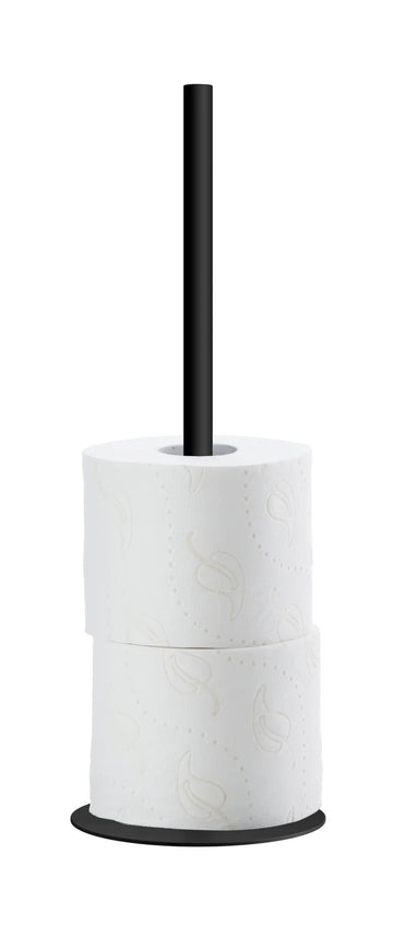 OUTLINE Spare Toilet Roll Holder. Free standing model. For 3 rolls. Black. FB611