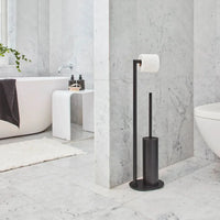 Freestanding toilet paper holder with toilet brush FB613