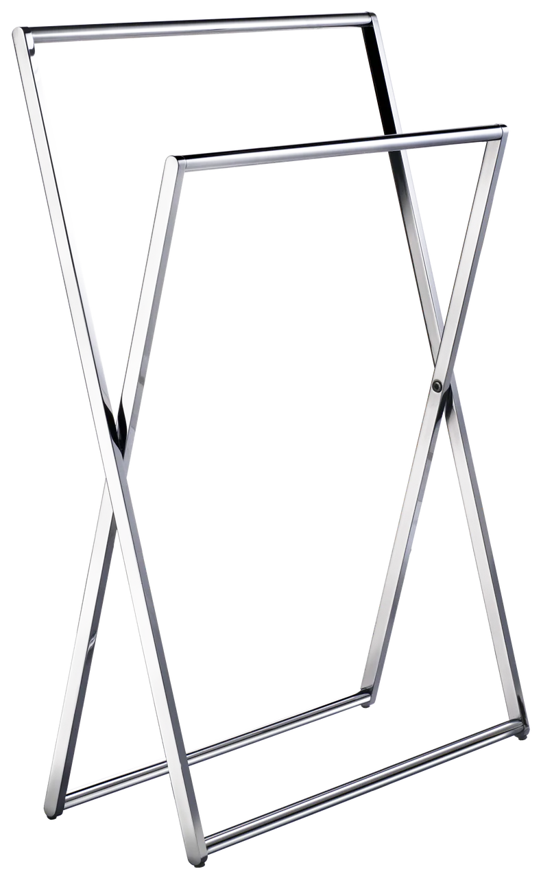 Outline Freestanding Towel Rail In Polished Chrome FK309