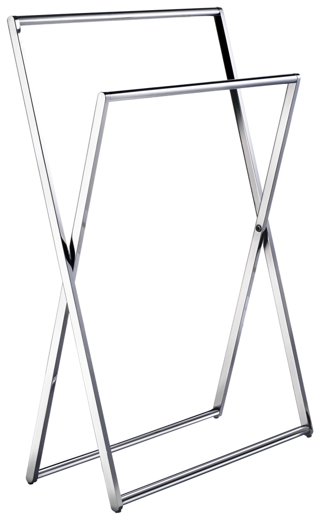 Outline Freestanding Towel Rail In Polished Chrome FK309