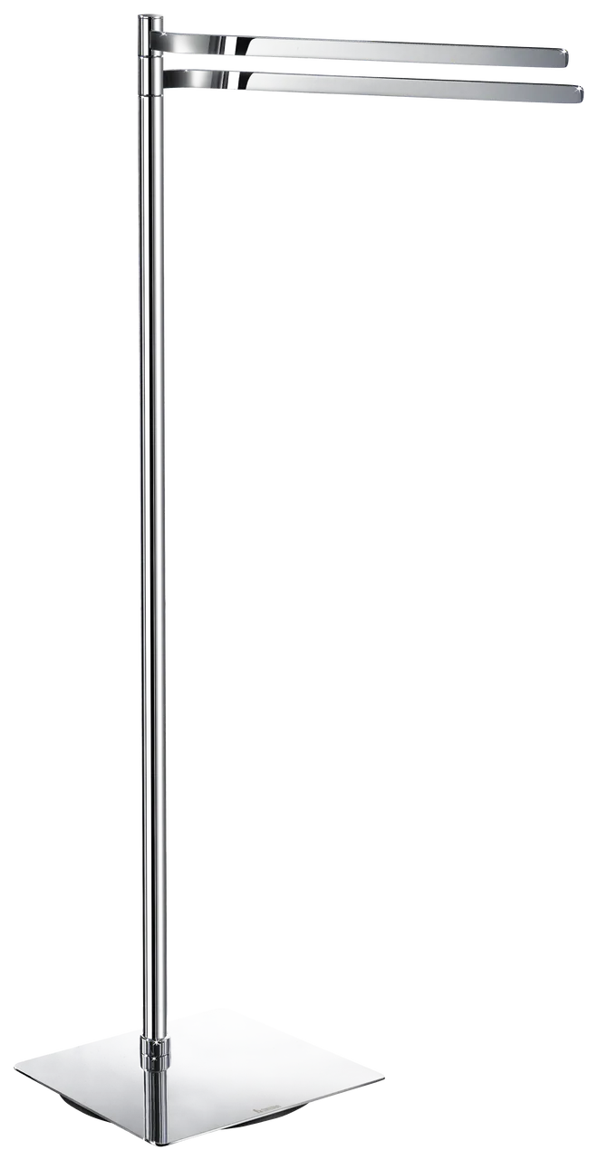 Outline Double Towel Rail Free Standing In Polished Chrome FK325