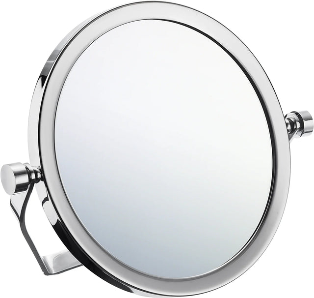 OUTLINE Travel Mirror with swivel stand in Polished Chrome FK443
