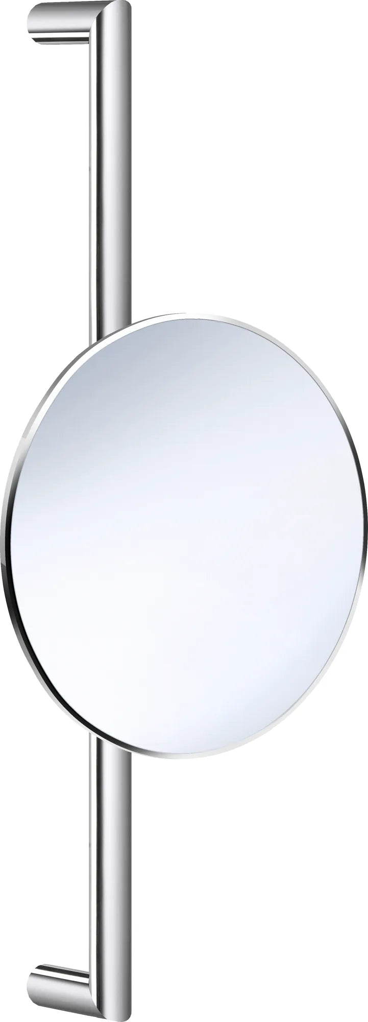 Wallmounted adjustable height make-up/shaving mirror- 7x's magnification FK493