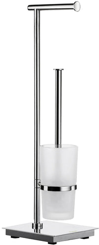 OUTLINE Toilet Roll Holder/Toilet Brush in Stainless Steel Polished incl Container FK603