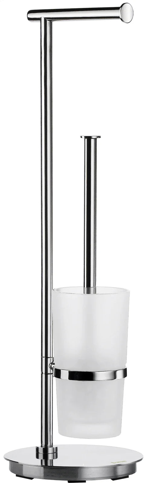 OUTLINE Toilet Roll Holder/Toilet Brush in Stainless Steel Polished incl Container FK607