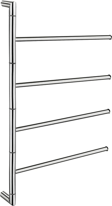 OUTLINE Towel Bar, 4 Swivel Arms for Towels in Stainless Steel Polished FK634