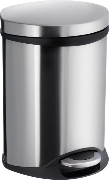 OUTLINE Pedal bin 6l. Soft Close in Brushed Stainless Steel FK663