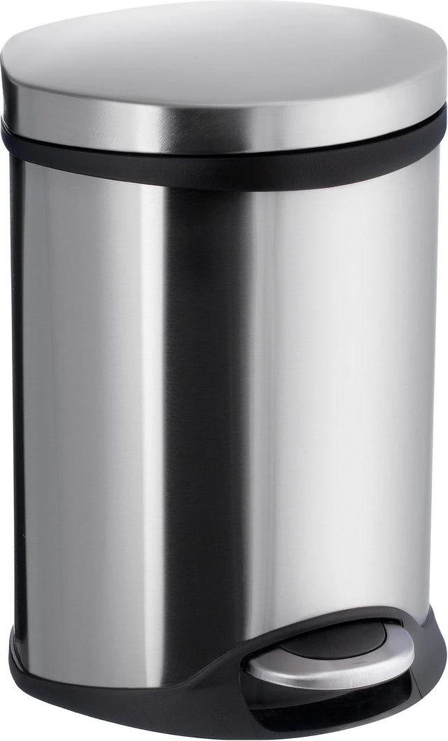 OUTLINE Pedal bin 6l. Soft Close in Brushed Stainless Steel FK663