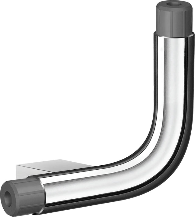 LIVING Connection L shape for Grab bar, Right, Chromed, 130 x 130 mm FK831