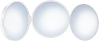 OUTLINE Travel Mirror, White, X0/X5/X12 magnification, Diam 100mm FX623
