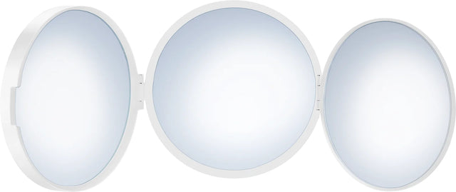 OUTLINE Travel Mirror, White, X0/X5/X12 magnification, Diam 100mm FX623