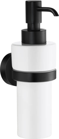 HOME Holder with Soap Dispenser, Black/Porcelain, Height 180 mm HB369P