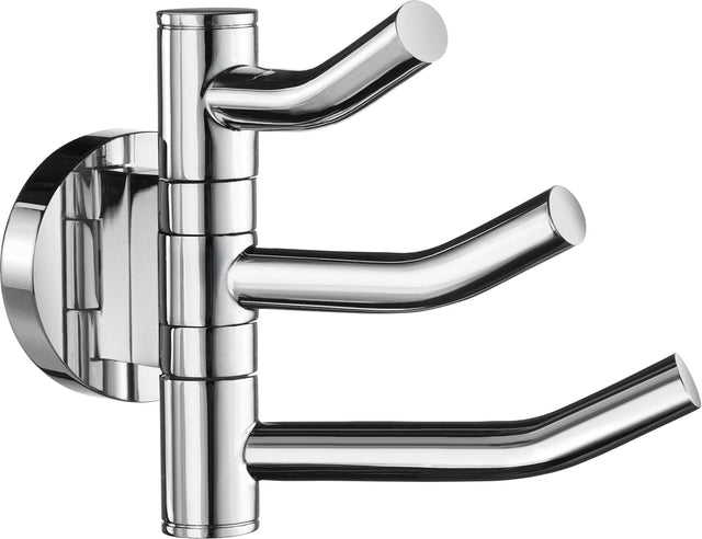 HOME Triple Hook, Swing arm, Polished Chrome HK327