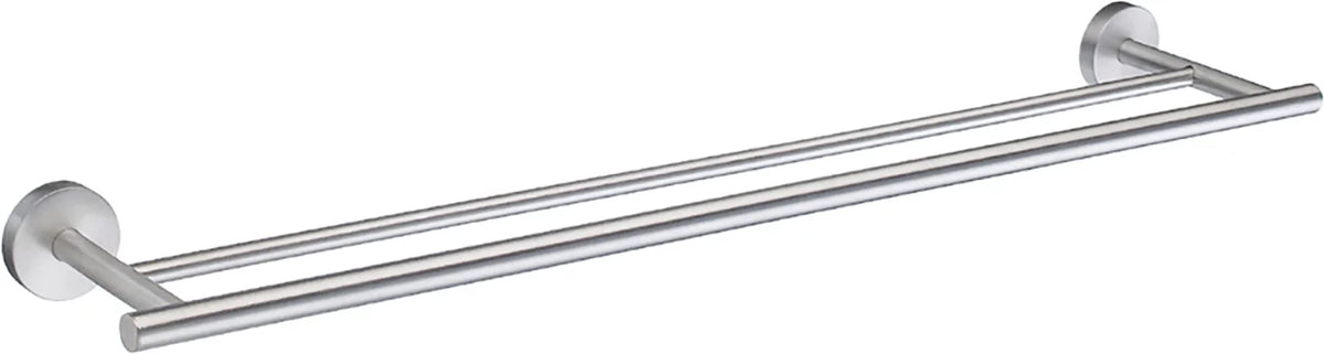 HOME Double Towel Rail in Brushed Chrome HS3364