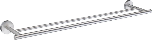 HOME Double Towel Rail in Brushed Chrome HS3364