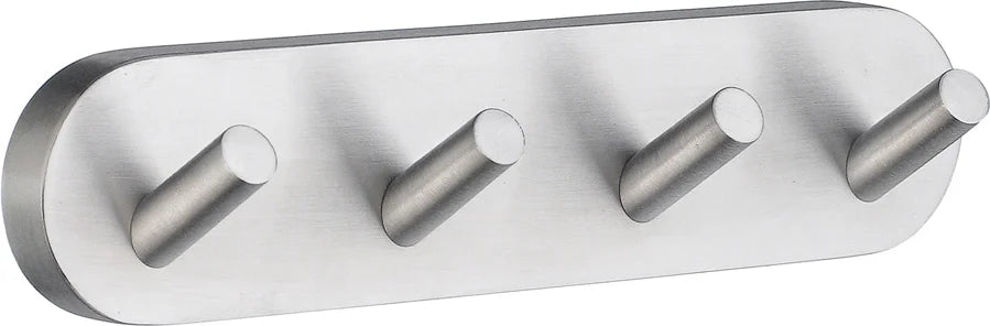 HOME Quadruple Hook in Brushed Chrome HS359