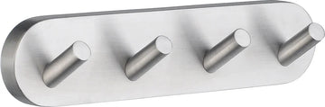 HOME Quadruple Hook in Brushed Chrome HS359