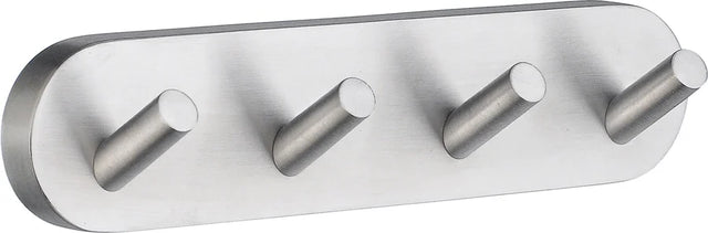 HOME Quadruple Hook in Brushed Chrome HS359