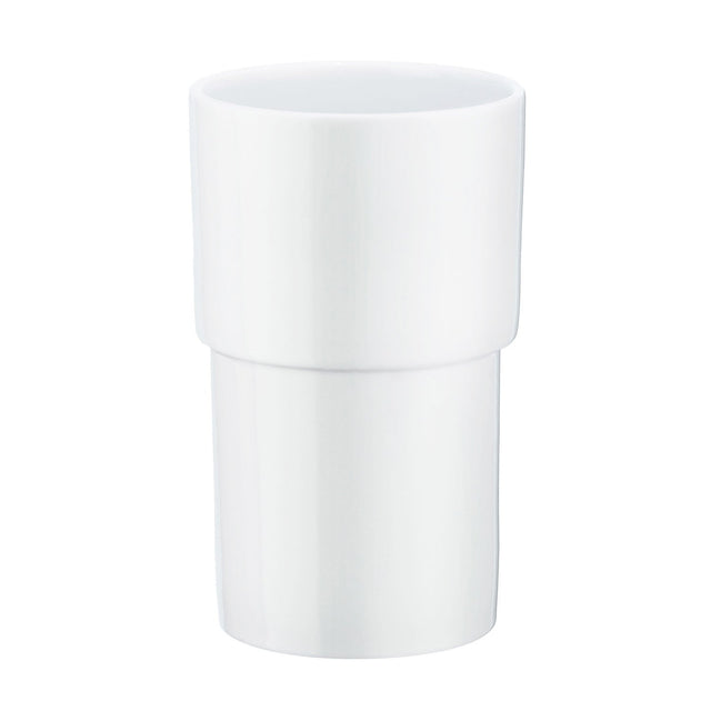 Xtra Porcelain Container Toilet Brush Container In White Porcelain O334