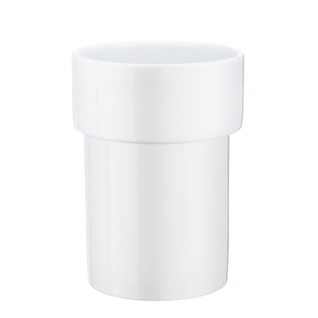Xtra Porcelain Container Tumbler In White Porcelain O349