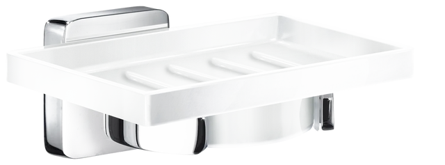 Ice Holder porcelain Soap Dish In Polished Chrome OK342P
